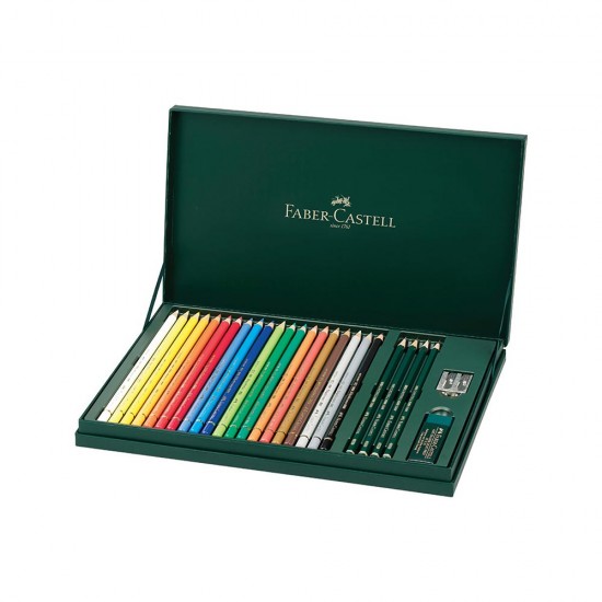 FABER POLYCHROMOS VE CASTELL 9000 H.SETİ 20+4 LÜ 210051