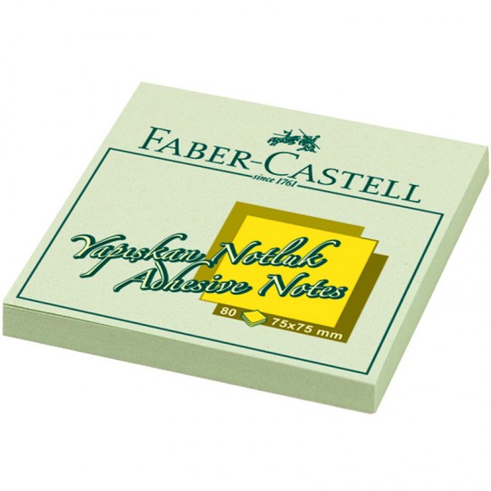 FABER YAP.NOT KAĞIDI 75X75MM YEŞİL 585404