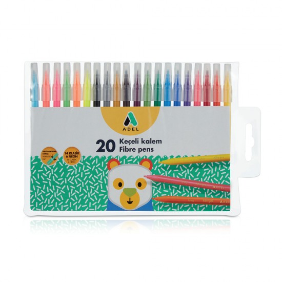 ADEL KEÇELİ KALEM 20 RENK 223100