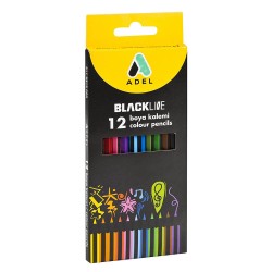 ADEL BL ÜÇGEN KURUBOYA KALEMİ 12 RENK TAM BOY 312000
