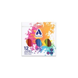 ADEL KURUBOYA 12 RENK YARIM BOY KARTON KUT.325001