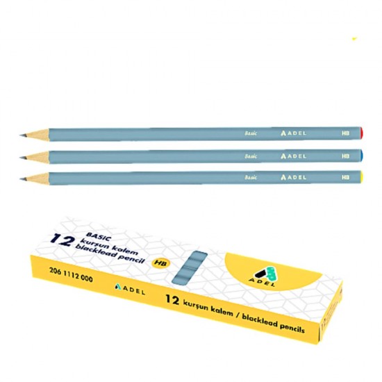 ADEL KURŞUN KALEM BASİC YUVARLAK DİPLİ HB 112000