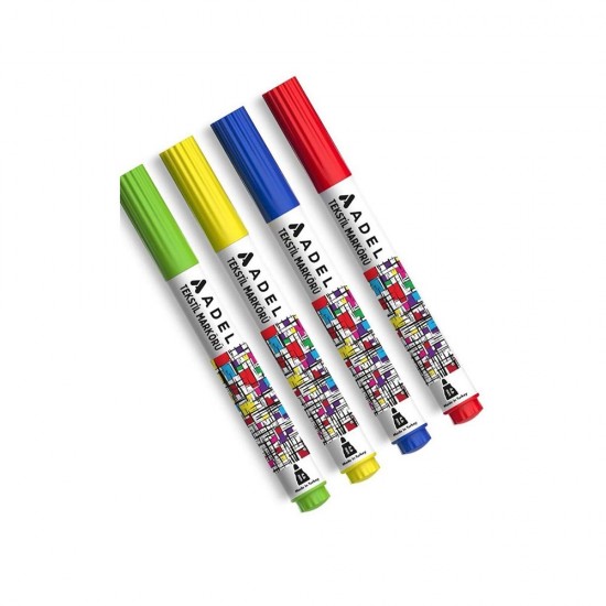 ADEL TEKSTİL MARKÖRÜ 4LÜ ÇEŞİT 1 000032