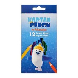 ADEL K.PENGU ÜÇ JUMBO K.BOYA KALEMİ 12Lİ 000013