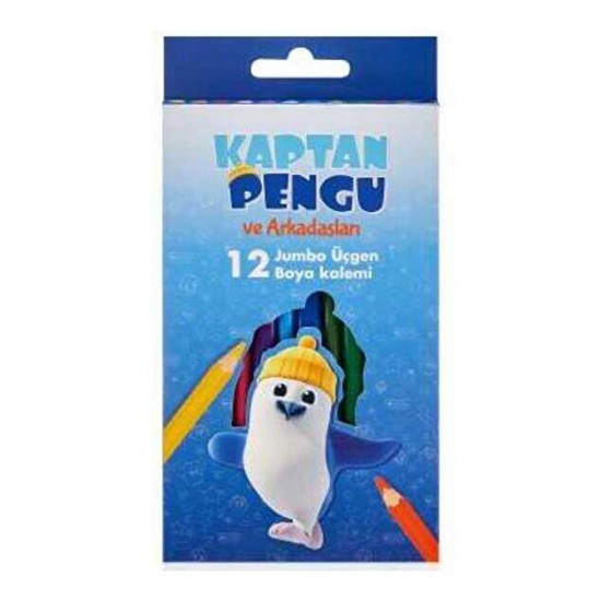 ADEL K.PENGU ÜÇ JUMBO K.BOYA KALEMİ 12Lİ 000013