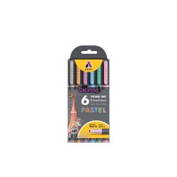 ADEL PRİME INK FİNELİNER 6LI PASTEL 000101