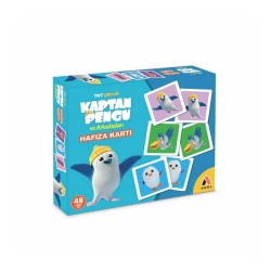 ADEL TRT ÇOCUK HAFIZA KART OYUNU KAPTAN PENGU 48Lİ 000528