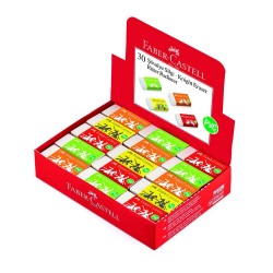 FABER ŞÖVALYE SİLGİ CANLI RENKLER PVC 30LU 000007