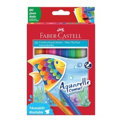 FABER COMFORT AQUARELLE KEÇELİ KALEM 10LU 000020