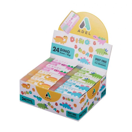 ADEL 3D DİNO SİLGİ 24LÜ 000067