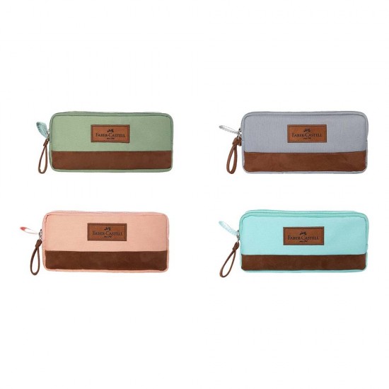 FABER KALEM ÇANTASI PASTEL ÇİFT GÖZLÜ 000146