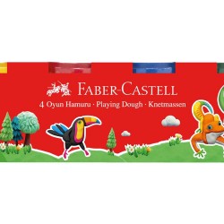 FABER OYUN HAMURU 4 RENK KLASİK RENKLER 000041