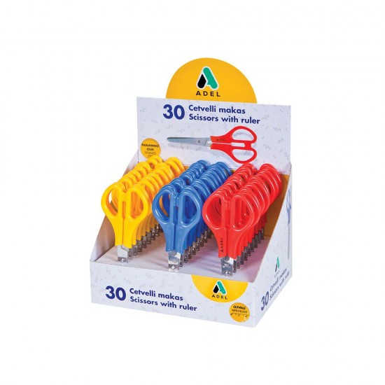 ADEL CETVELLİ OKUL MAKASI 30LU 145801