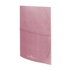 FABER DESENLİ EVRAK DOSYASI METALİK PEMBE 190101
