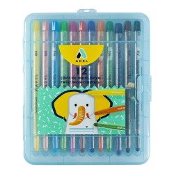 ADEL ÇEVİR-AÇ MUM BOYA 12 RENK 844101