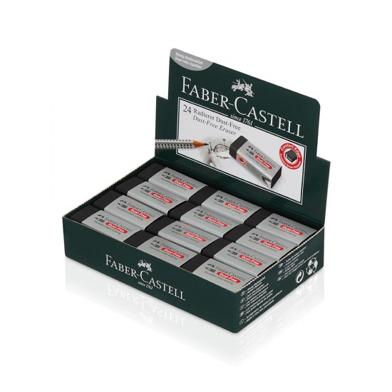 FABER DUST-FREE SİYAH SİLGİ 24LÜ 187171