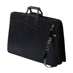 ABKA ART COLLEGE PROJE ÇANTASI 30X40 SİYAH KÖRÜKLÜ