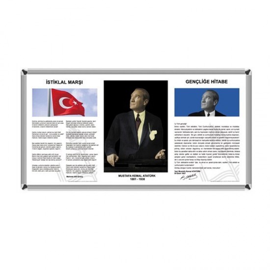 AKYAZI 0250 45X85/50X90 MİLLİ LEVHA 3LÜ SET METAL ÇERÇEVE