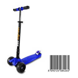 VOİT 218C/030 IŞIKLI GENİŞ 3 TEKER SCOOTER LACİVERT