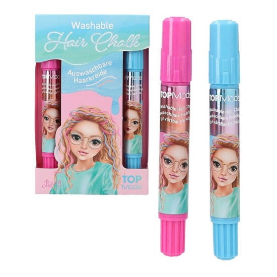 TOPMODEL KALEM SAÇ TEBEŞİRİ MAVİ PEMBE