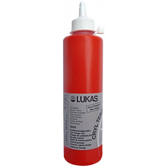 LUKAS TERZİA LT500-4829 AKRİLİK BOYA 500ML KODMİUM TURUNCU