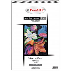 PONART PHM10-160 PASTEL BLOK 160GR 35X50 15YP