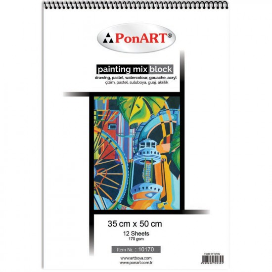 PONART PHM10-170 P.MIX BLOK 170GR 35X50 12YP