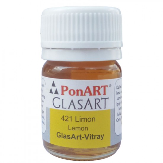 PONART PGA20-421 GLASS ART 20ML LİMON SARI