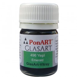 PONART PGA20-496 GLASS ART 20ML ZÜMRÜT