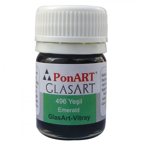 PONART PGA20-496 GLASS ART 20ML ZÜMRÜT