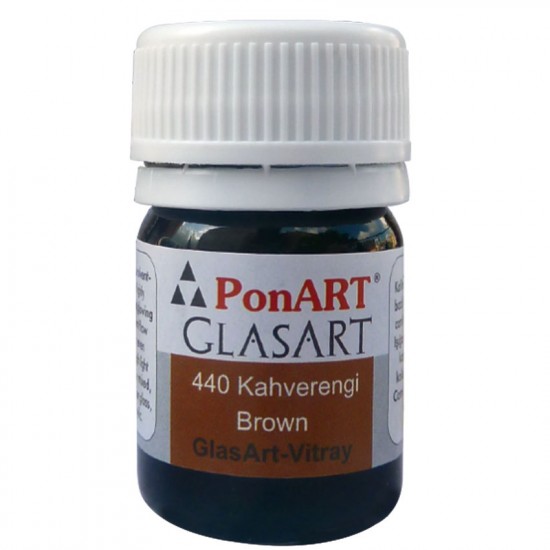 PONART PGA20-440 GLASS ART 20ML KAHVERENGİ
