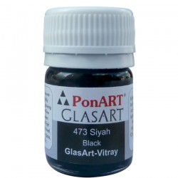 PONART PGA20-473 GLASS ART 20ML SİYAH