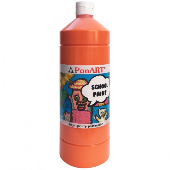 PONART PSP1000-2206 SCHOOL PAİNT 1000ML TURUNCU