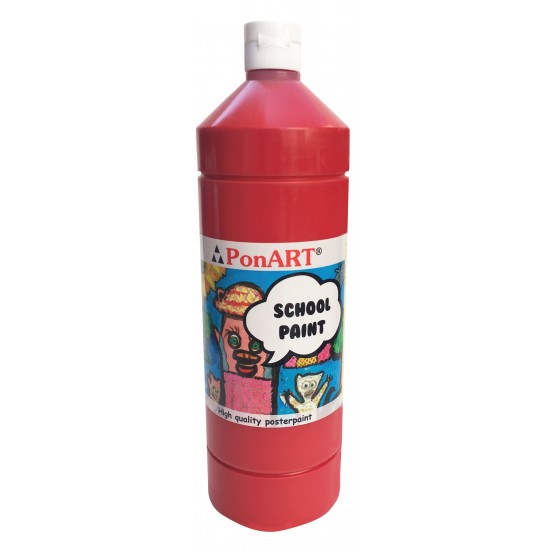 PONART PSP1000-2207 SCHOOL PAİNT 100ML A.KIRMIZI