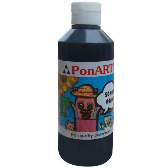 PONART SCHOOL PAİNT 250ML P.SİYAH