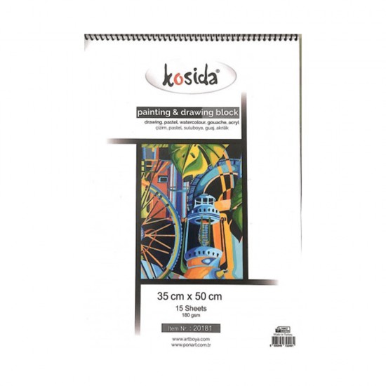 KOSİDA 20181 PAİNTİNG &amp; DRAWİNG BLOCK 35X50 15YP