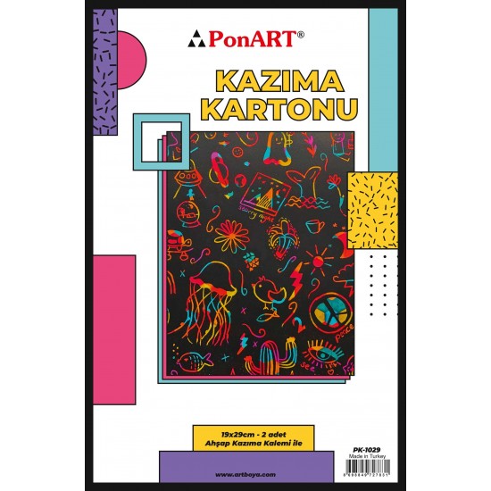 PONART PK-1029 KAZIMA KARTONU 20X29,5CM 2Lİ