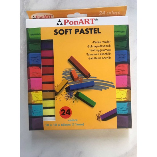 PONART PT-24 SOFT PASTEL BOYA 24LÜ