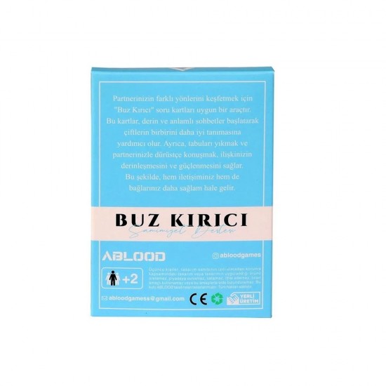 ABLOOD BUZ KIRICI KONUŞMA KARTLARI 50 SORU
