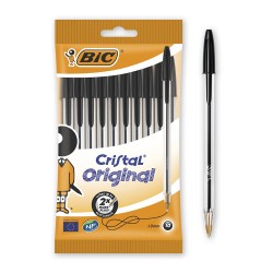 BİC CRİSTAL MEDİUM TÜKENMEZ KAL10LU SİYAH 830864