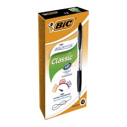 BİC ATLANTİS CLASS TÜKENMEZ KALEM 1MM SİYAH 12Lİ 8871321