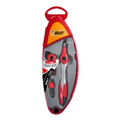 BİC PERGEL SETİ LİSE 3 PRÇ ASORTİ KIRMIZI SİYAH 9357131