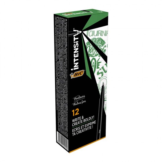 BİC INTENSITY FINELINER YEŞİL 12Lİ KT 942068/934419