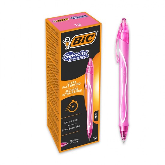 BİC GELOCITY HIZLI KURUYAN JEL KALEM PEMBE 964777