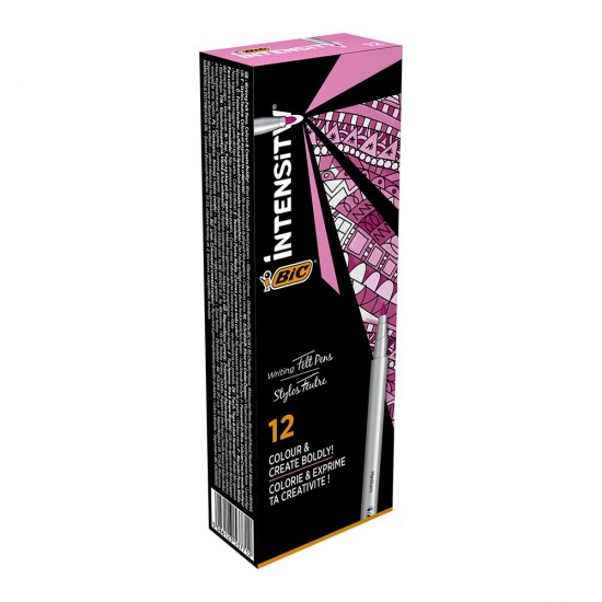 BİC INTENSITY MEDIUM LINER PEMBE 12Lİ KT 964783