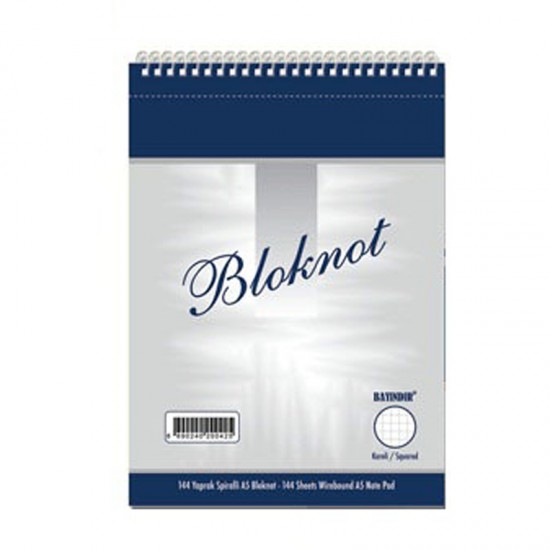 BAYINDIR BLOKNOT SPR A5 144YP KARELİ