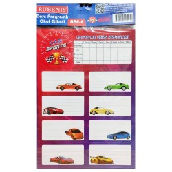 RUBENİS RBE-E ERKEK ÇOCUK MODEL 3LÜ OKUL ETİKETİ