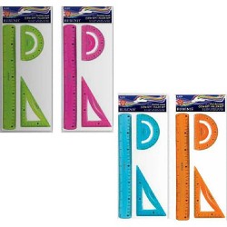 RUBENİS 8234 CETVEL ÇİZİM SETİ ESNEK FLEXİ PERGELLİ