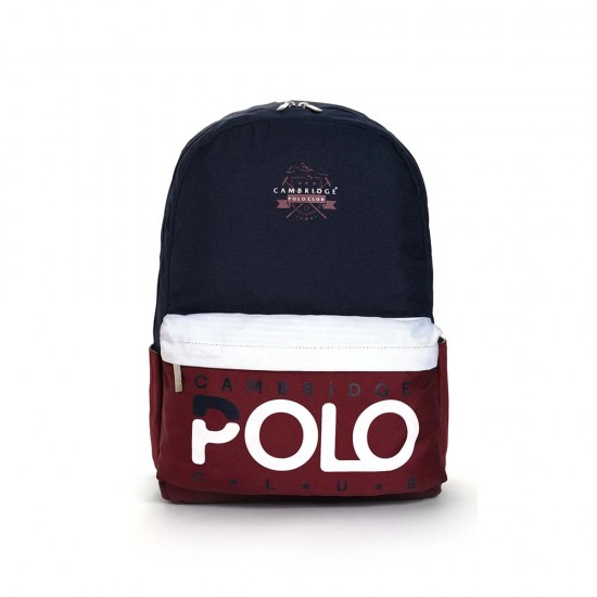 VKN 3018 CAMBRİDGE POLO CLUB PREPPY TEK BÖLME SIRT ÇANTASI LACİVERT