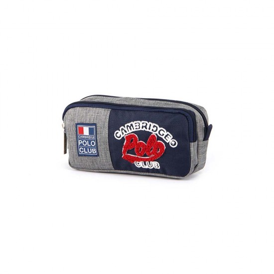 VKN 4041 CAMBRİDGE POLO CLUB STANFORD ACADEMY KALEM ÇANTA 2 BÖLME LACİVERT